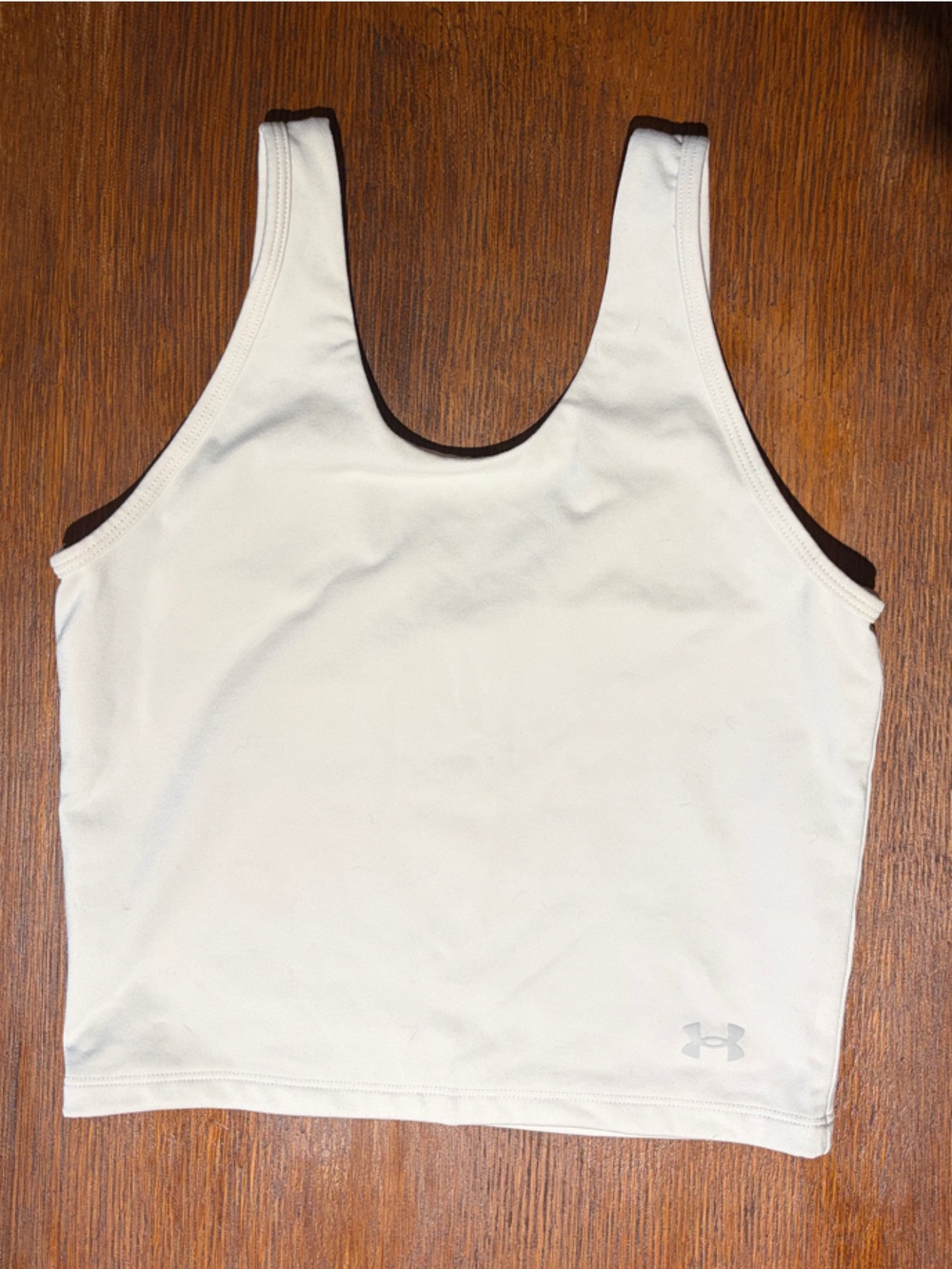 Under Armour White Athletic cropped tank